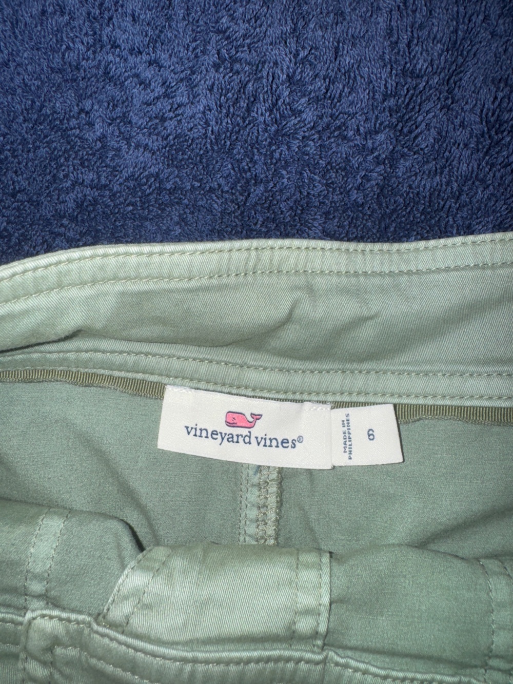 Vineyard Vines Button-Front Utility Mini Skirt - Sage Green - Picture 2 of 5
